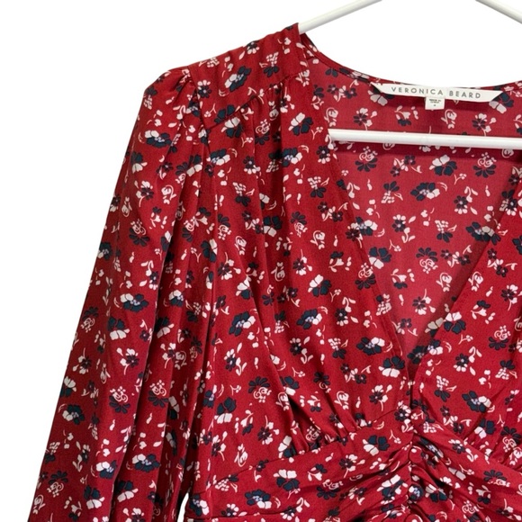Veronica Bears Floral Red Long Sleeve Marion Dress. Size 4 - Picture 4 of 16
